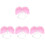 4Satser Färgglada Rosa Barn Och Fest 4