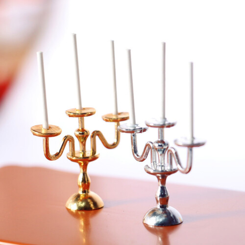 2 Delar Miniatyr Retro Ljusstakar För 1