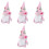 4Pcs Mors Nappdocka Gnomdocka 5
