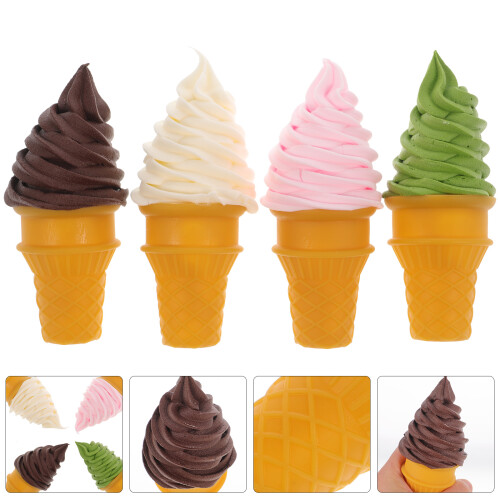 4Pcs De Sorvete Simulado Decorativos Para Crianças 2