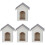 4Pcs Miniatyrhusmodell I , 2
