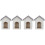 4Pcs Miniatyrhusmodell I , 4