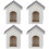 4Pcs Miniatyrhusmodell I , 5