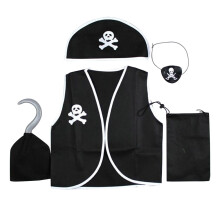 5 Delar Piratkläder För Barn, Halloween Rollspel Leksak