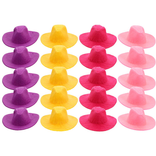 20Pcs Miniatyrhatt Dockhatt