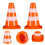 14 Mini Cones De Tráfego Plástico Para Brincadeira E 3