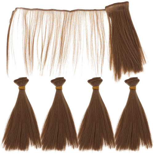 5 Unidades Perucas De Cabelo Para Bonecas Artesanato 2