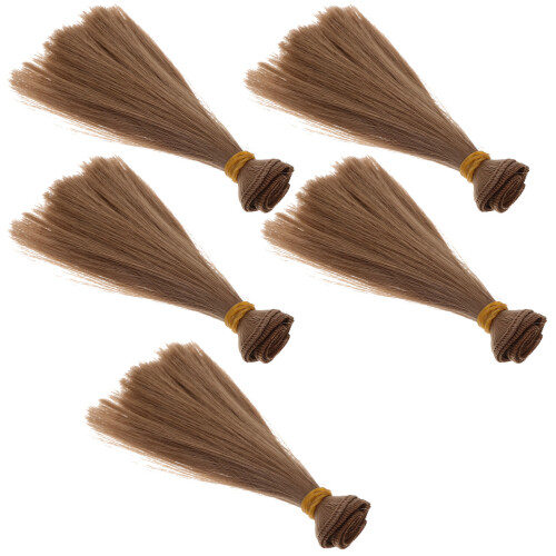 5 Unidades Perucas De Cabelo Para Bonecas Artesanato 1