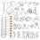 25 Pcs Nine Ring Interlock ‑Cabeça Mental 7