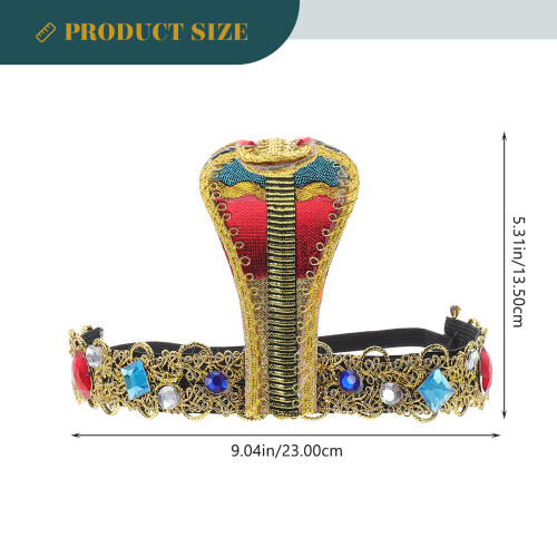 Conjunto De Acessórios Para Egípcia Com Tiara E Pulseiras 2