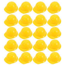 25 Pcs Miniatyr Bygghjälm: Plast Hårdhjälm Flasktapp För Byggfest
