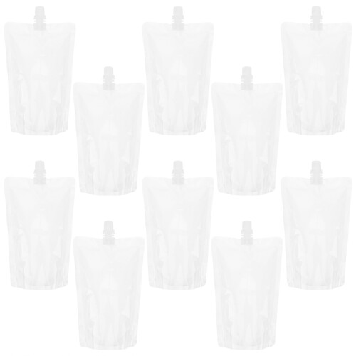 50Pcs Plastdryckespåsar 380 Ml Bärbar Liquörpåse 1