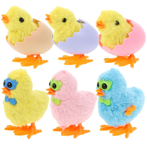 6Pcs Kycklingar Snurrleksaker För Barn 1