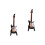 Mini Elgitarr Modell Födelsedagsfest, Svart, 10 Cm, Med Låda 4