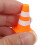 80 Unidades Mini Cones De Trânsito Plástico Para Simulação 4