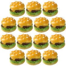 50 Unidades Mini Hambúrguer Resina Para