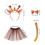 1 Set Giraffkostym Tutu Kjol, Huvband, Slip 2