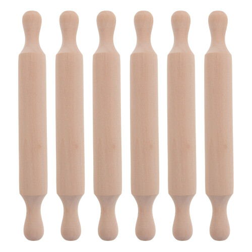 6Pcs Baking Rolling Mini Baking Rullstavar Barns Lekis Modell 2