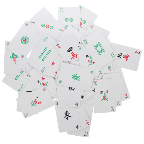 Conjunto De Plástico Impermeável Para Poker Mah-Jongg