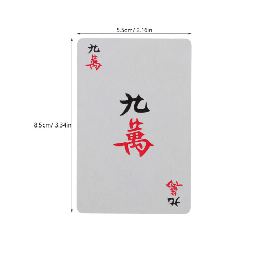 Conjunto De Plástico Impermeável Para Poker Mah-Jongg 1