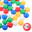 50 Unidades Bolas De Número Janela Coloridas 9