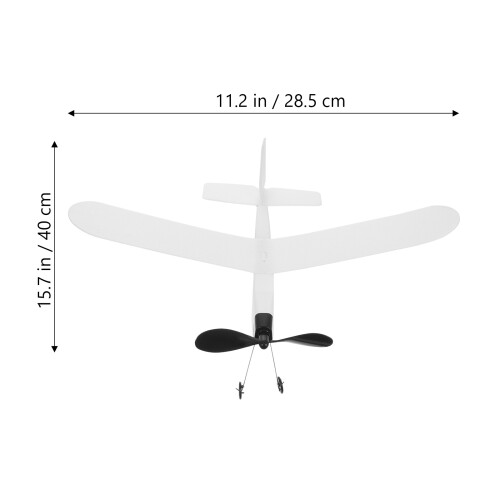 Gummibanddriven Portabel Glidflygmodell För Barn 1
