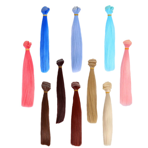 10 Unidades Perucas De Cabelo Resistente Ao Calor Para Bonecas