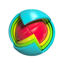 Kids 3D Mini Puzzle Ball Brinquedo Educativo Para Crianças