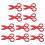 10Pcs Småbarns Träsaxar För Hand- -Koordination 9