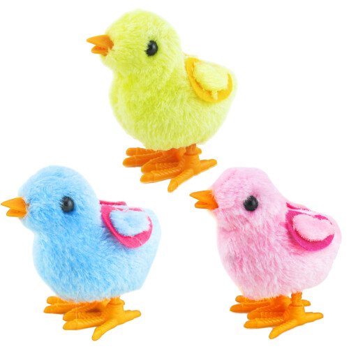3Pcs Vinds Leksaker Hopplande Kyckling Plush För Barn