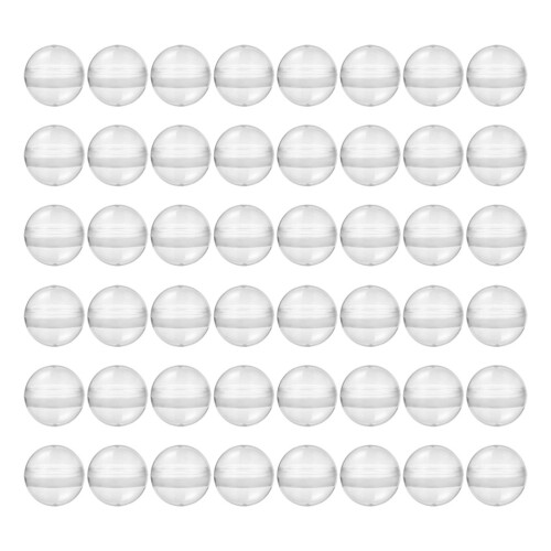 50 Unidades Cápsulas Plástico Transparente Para , Brinquedos E