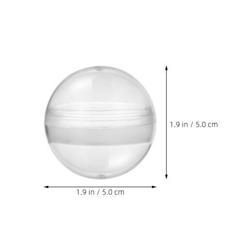 50 Unidades Cápsulas Plástico Transparente Para , Brinquedos E 1