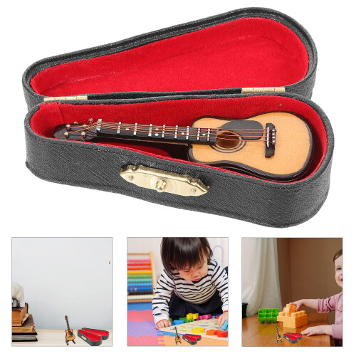 Conjunto Miniatura De Guitarra Infantil Acessório 2