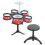 1 Conjunto Percussão Mini com 5 Tambores e Banquinho 10