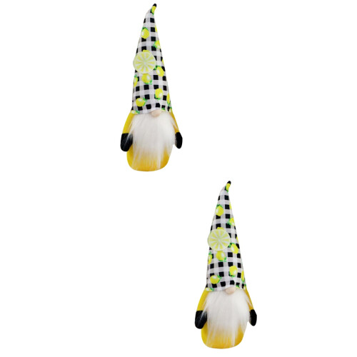 2Pcs Underbarlig Gnome Citron Design Plush 2