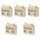 5Pcs Mini Landskapsvilla Av , Miniatyrvilla 5