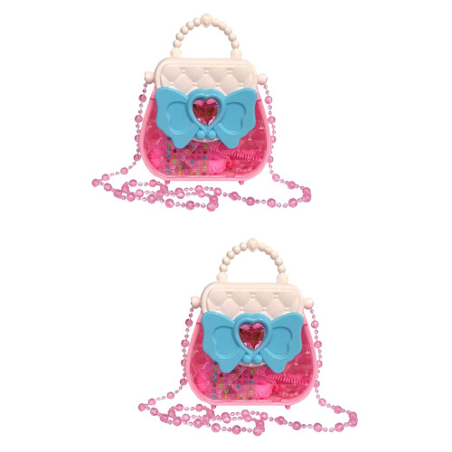 2 Set Barns Kosmetik Leksak Simulerad Sminklek Flickas Sminklåda 1