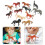 48 Pcs Realistiska Plasthästfigurer Mini Hästleksaker 10