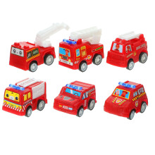 6Pcs Lillformat Barnbilspelgrejor Dragfunktion Minibilmodeller