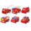6Pcs Lillformat Barnbilspelgrejor Dragfunktion Minibilmodeller 1