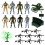 19 Pcs/1 Conjunto Soldado Brinquedo Simulação 3