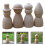 4Pcs Bonecas De Com Para Pintura Diy Sem Acabamento 3
