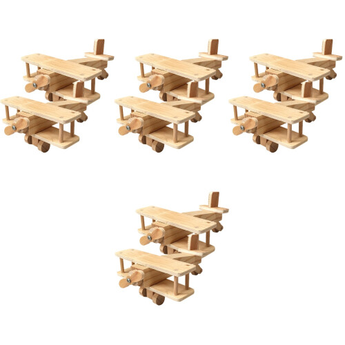 8 Sett Träpussel 3D Modellspel Utbildande Leksak För Barn 2