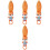4Pcs Rattle Lång Leksak Plush 3