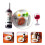 2 Conjuntos Miniatura Comida Vinho Acessório Decoração 3