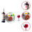 2 Conjuntos Miniatura Comida Vinho Acessório Decoração 4