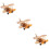 3Pcs Biplane Trämodell Helikopter Modellflygplan 11