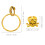 1 Set Pirat Fingerring Örhängen Dödskalle Design 11