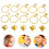1 Set Pirat Fingerring Örhängen Dödskalle Design 3
