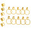 1 Set Pirat Fingerring Örhängen Dödskalle Design 10